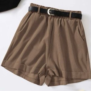 Brown corduroy shorts